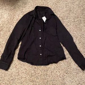 Frank and Eileen Black distressed button down